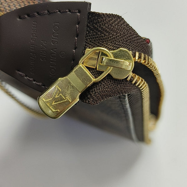 ACCESSOIRES Mini Damier Ebene Coated Canvas Brown