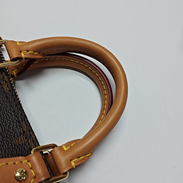 SPEEDY Nano Monogram Coated Canvas Brown
