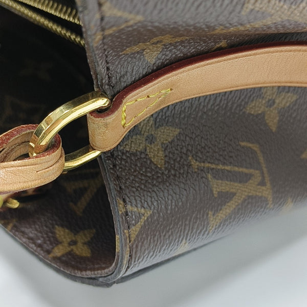 MONTAIGNE GM Monogram Coated Canvas Brown