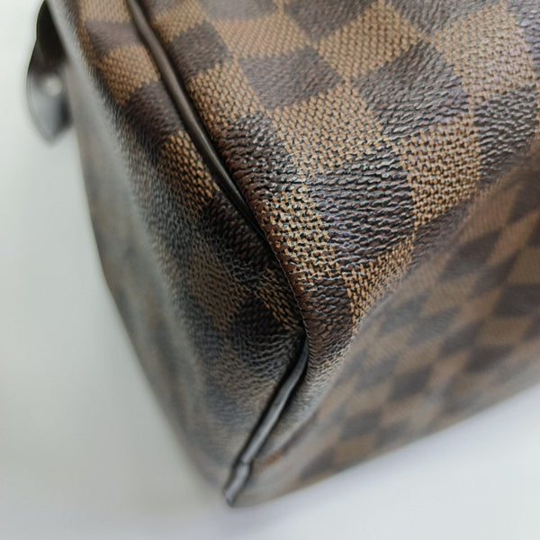 SPEEDY 30 Damier Ebene Coated Canvas Brown