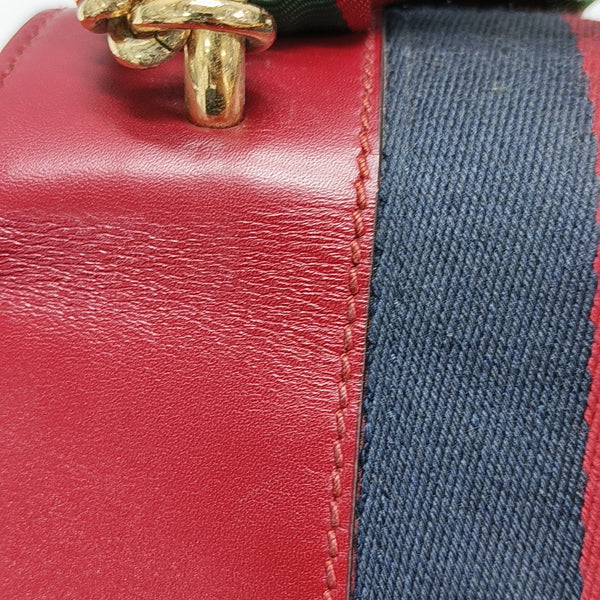 Sylvie Mini Calfskin Red