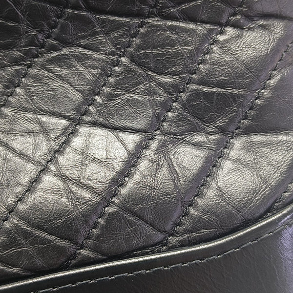 GABRIELLE Small Quilted Calfskin Black