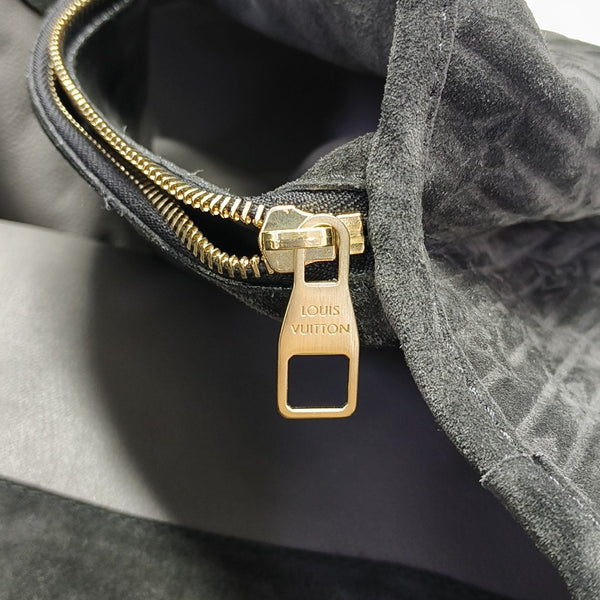 WHISPER GM Monogram Suede Black