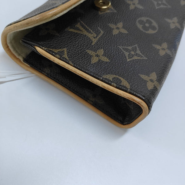 FLORENTINE Monogram Coated Canvas Brown