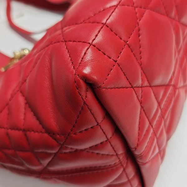 Toujours Small Cannage Calfskin Red