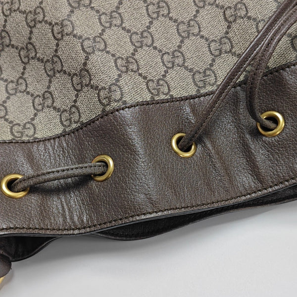 Ophidia Small Monogram Coated Canvas Beige