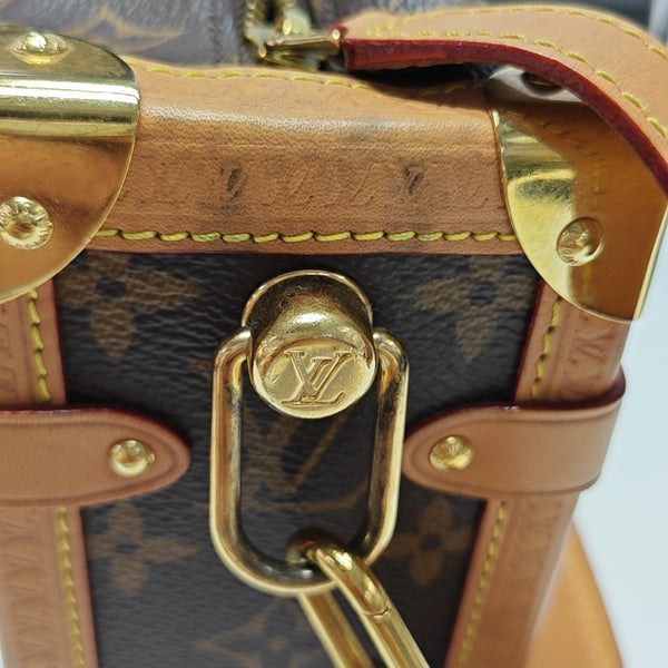 SIDE TRUNK MM Monogram Coated Canvas Brown