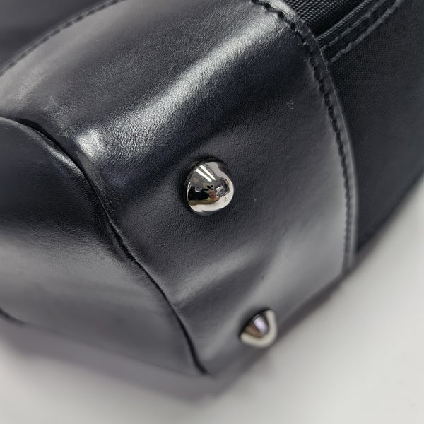 Canvas Top Handle Bag Black