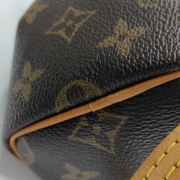 SPEEDY Nano Monogram Coated Canvas Brown