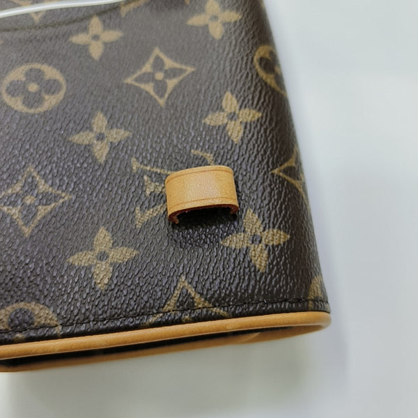 FLORENTINE Monogram Coated Canvas Brown
