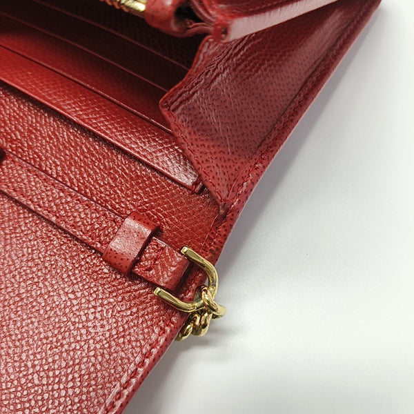 Gancini Calfskin Red