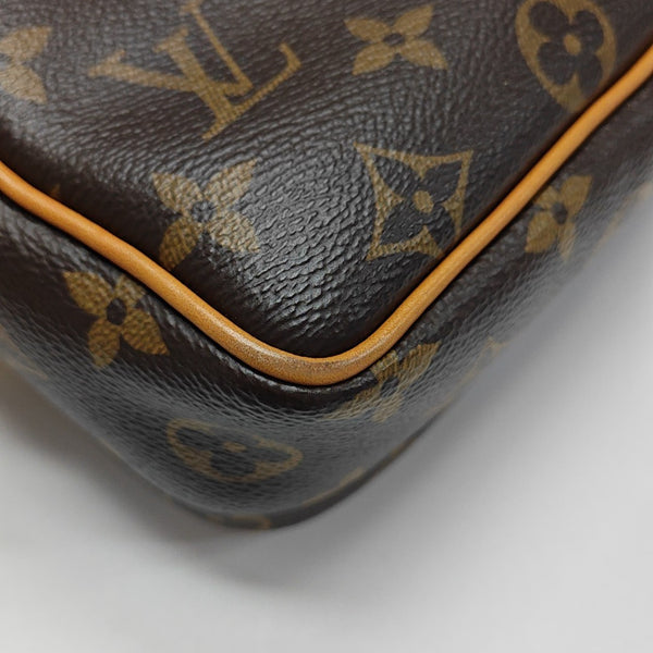 VINTAGE TROCADERO 23 Monogram Coated Canvas Brown