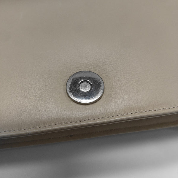 Calfskin Top Handle Bag Beige