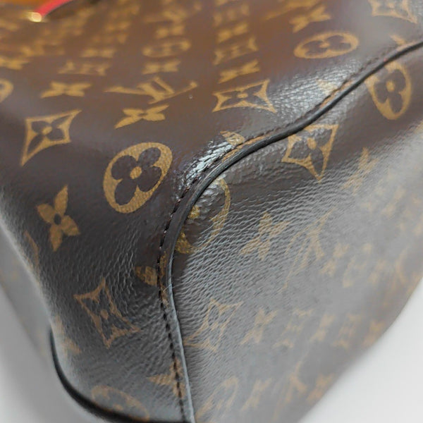 NÉONOÉ MM Monogram Coated Canvas Brown