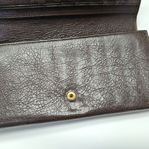 Authenticated pre-owned Classic City Lambskin Brown Wallet - Wallet at Looply