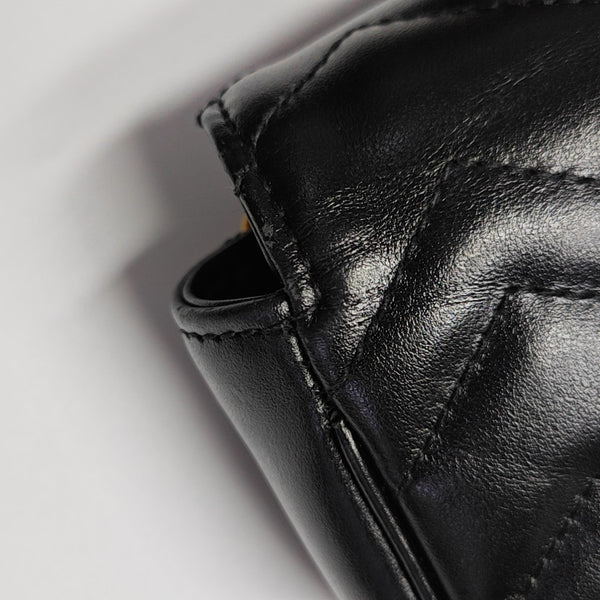 GG Marmont Mini Quilted Calfskin Black