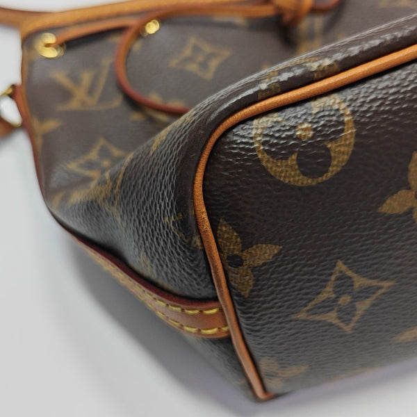 NÉONOÉ Nano Monogram Coated Canvas Brown