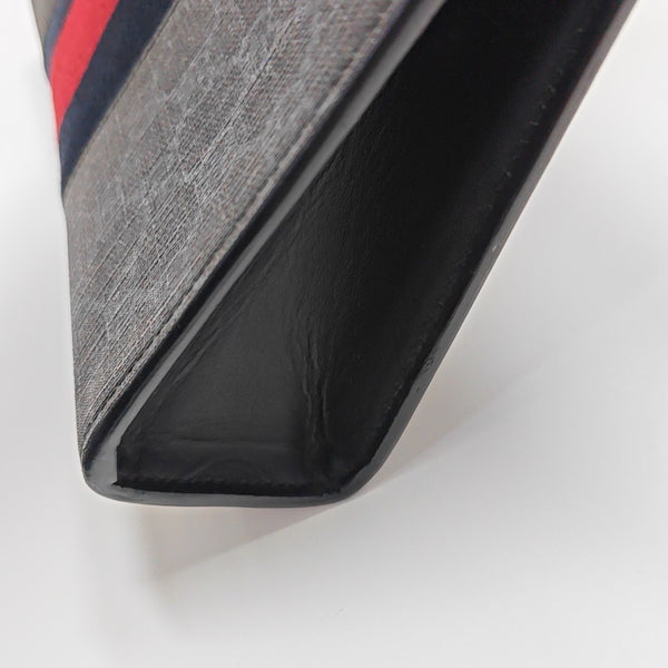 GG Supreme Monogram Coated Canvas Gray