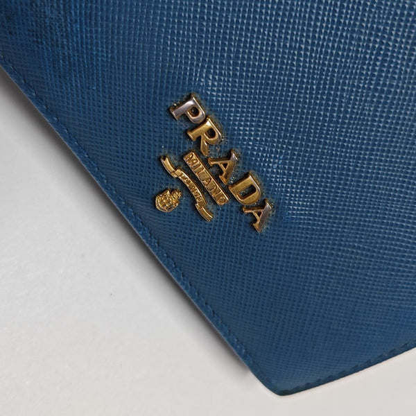 Calfskin Wallet Small Blue