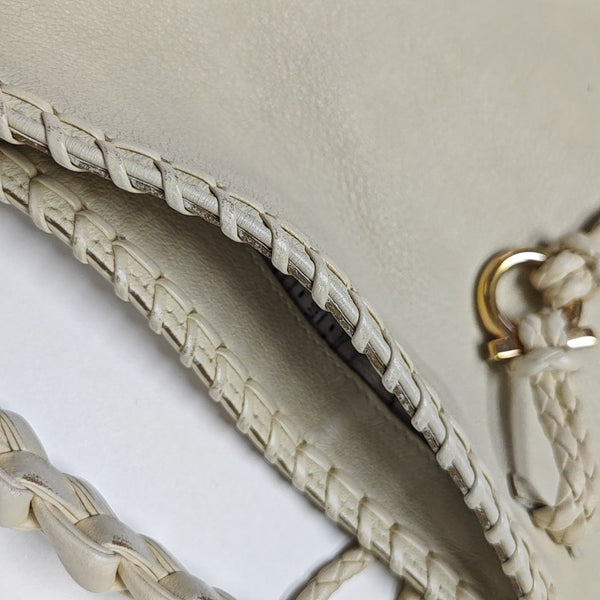 Calfskin Top Handle Bag White