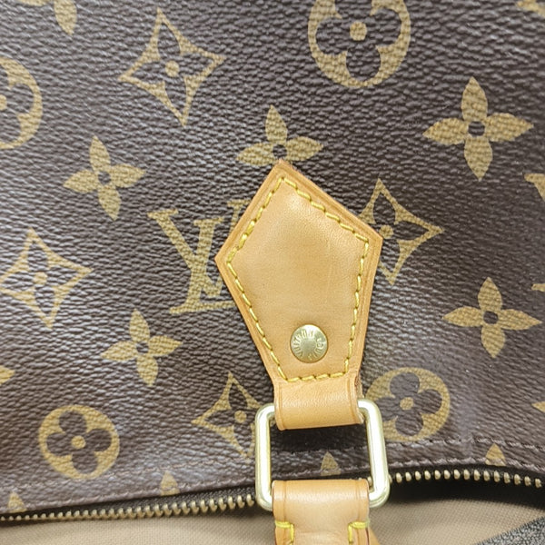 SPEEDY 30 Monogram Coated Canvas Brown