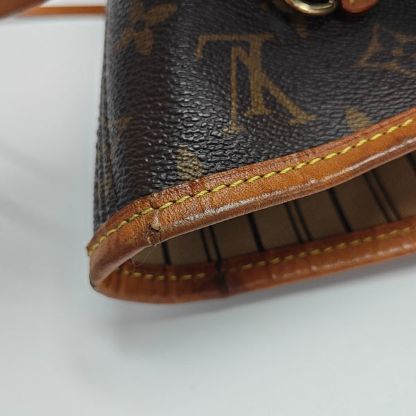 NEVERFULL MM Monogram Coated Canvas Brown