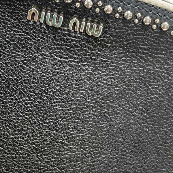 Miu Lady Calfskin Black