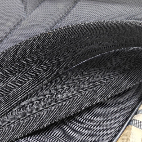 Quilted Fabric Backpack Beige