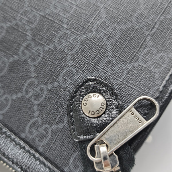 Monogram Calfskin Shoulder Bag Small Black