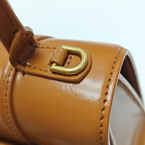 Hourglass Small Quilted Calfskin Brown
