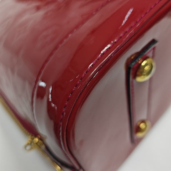 ALMA PM Monogram Patent Leather Red