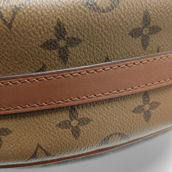 LOOP HOBO Monogram Coated Canvas Brown