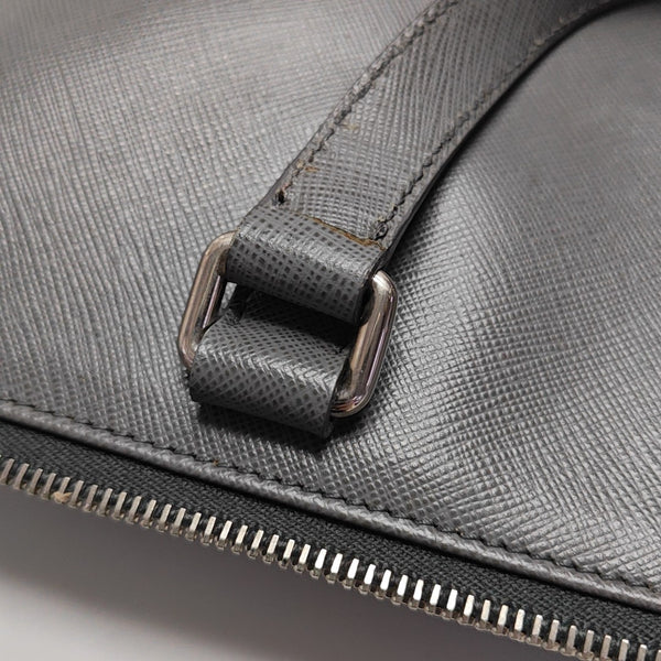 Saffiano Calfskin Crossbody Bag Gray