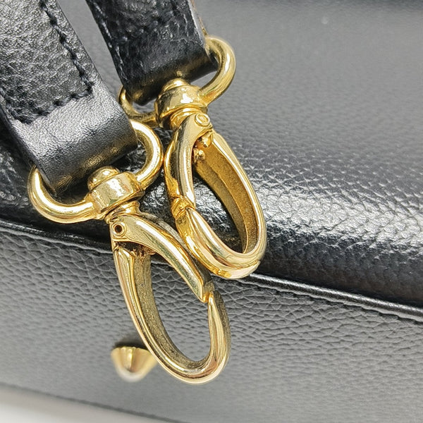 Calfskin Shoulder Bag Black