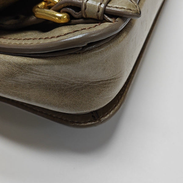 Calfskin Shoulder Bag Beige