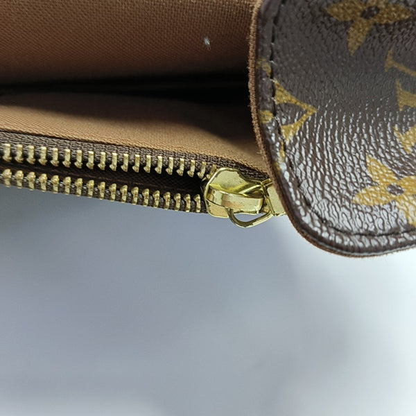 VALMY Monogram Coated Canvas Brown