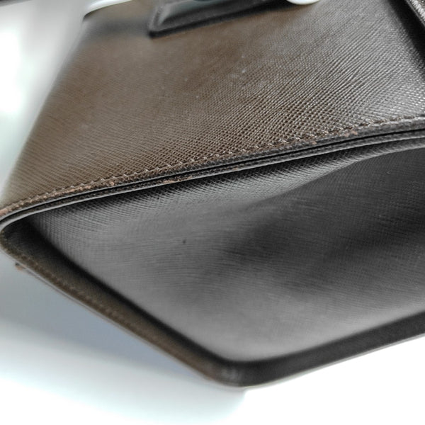 Calfskin Shoulder Bag Brown