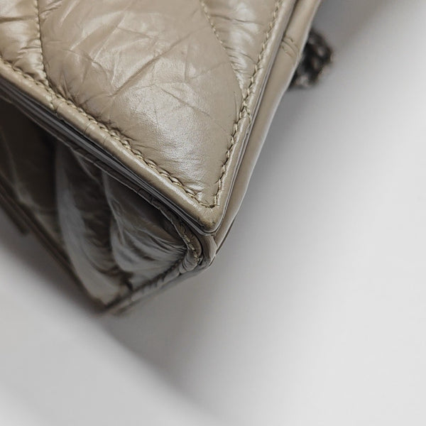 Crush Medium Quilted Calfskin Beige
