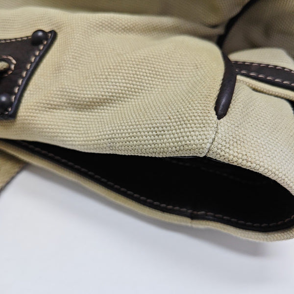 Canvas Top Handle Bag Beige