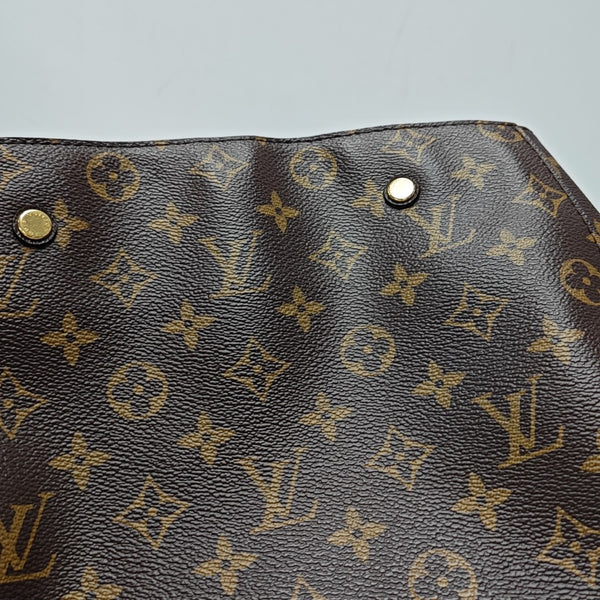 MONTAIGNE GM Monogram Coated Canvas Brown