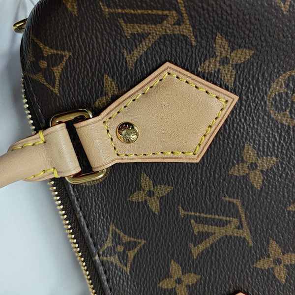 SPEEDY 20 Monogram Coated Canvas Brown