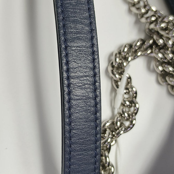 Calfskin Bucket Bag Small Blue