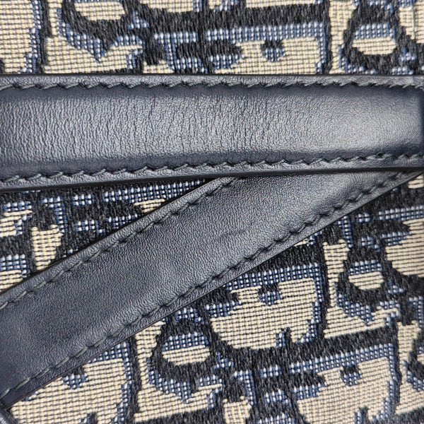 Saddle Mini Oblique Canvas Blue
