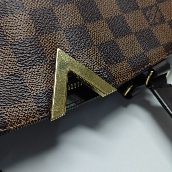 KENSINGTON BOWLING Damier Ebene Coated Canvas Brown