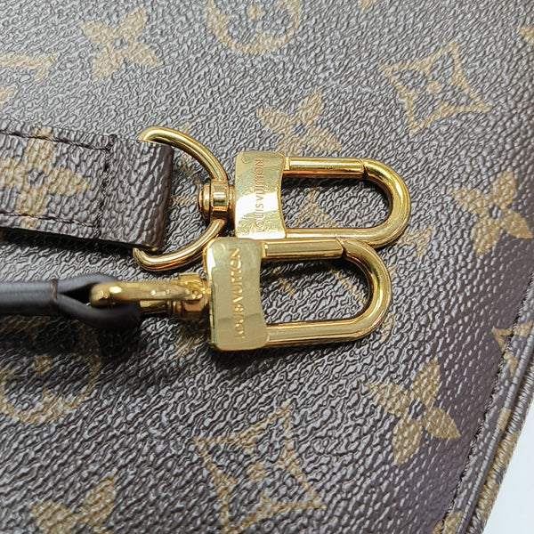 MÉTIS MM Monogram Coated Canvas Brown