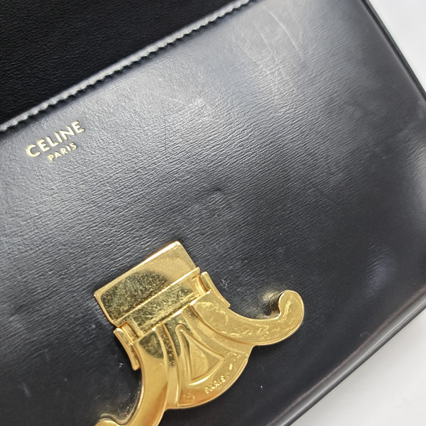 TRIOMPHE Small Calfskin Black