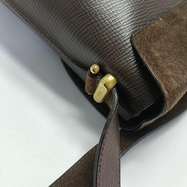 Calfskin Shoulder Bag Brown