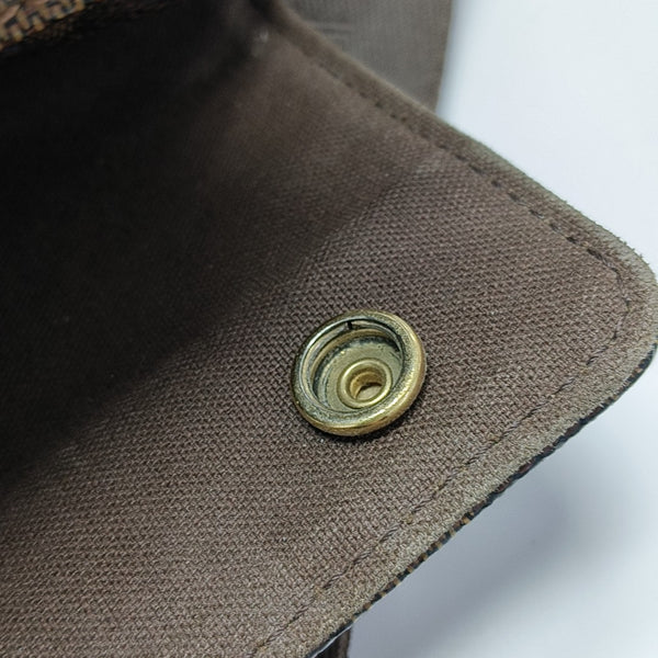 NAVIGLIO Damier Ebene Coated Canvas Brown