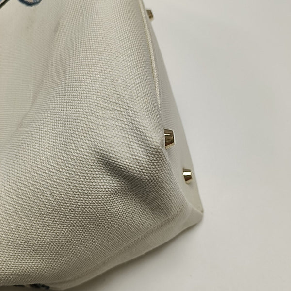 Lady Dior Large Canvas White