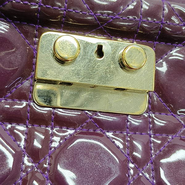 New Lock Cannage Calfskin Purple